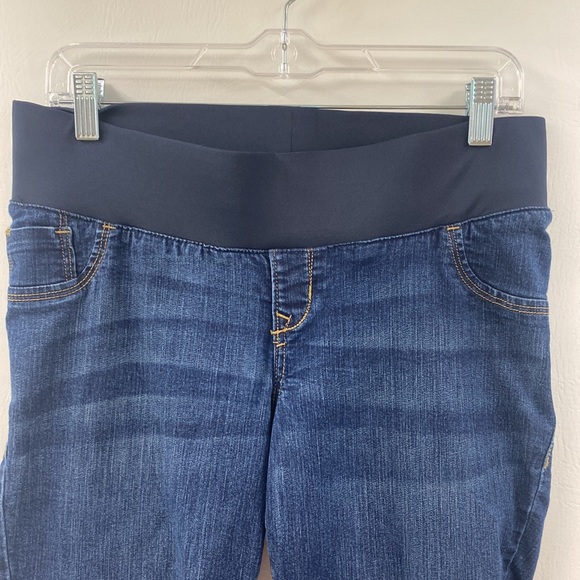 Old Navy Maternity Jeans The Rock Star Demi Boot Low Panel Denim  Women’s Size 6 - Picture 2 of 9